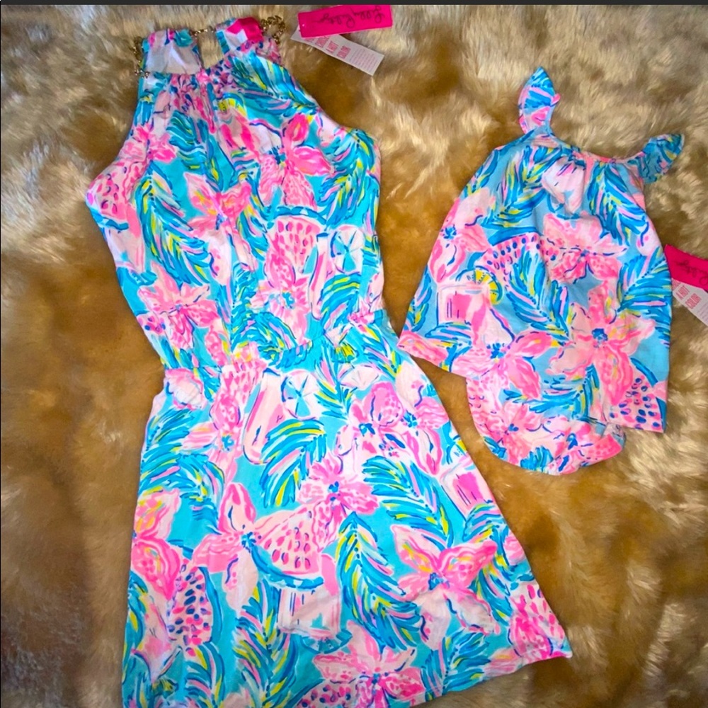 NWT Lilly Pulitzer Matching Mommy/Baby Dress Set